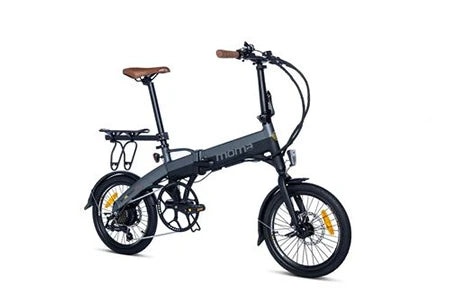 Vélo électrique Moma Bikes Vélo Electrique Pliant de Ville E-Bike E-18TEEN Aluminium SHIMANO 7V Batterie Ion Lithium 36V 9Ah