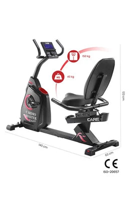 Bicicleta de exercício semi-reclinada Care - CARDIO MASTER DELUXE