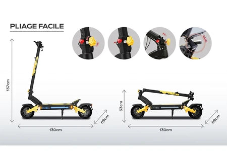 Trotinete elétrica Urbanglide 1000GT 2x2 - 23,2Ah/52V