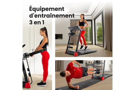 Passadeira dobrável Hop-Sport HS-1200LB Soul - 2 em 1 para uso doméstico com dispositivo de massagem - com ecrã LCD, controlo por aplicação, 15 programas e