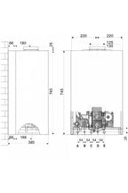 Caldeira a gás Chaffoteaux – Caldeira a gás de baixa temperatura Inoa 25 CF para montagem na parede – 25 kW