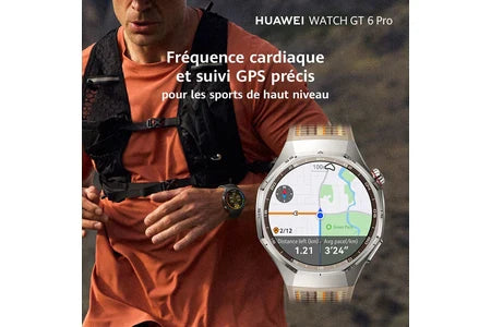 Relógio inteligente Huawei Watch GT6 Pro 46mm preto + Auscultadores Freebuds 6i brancos
