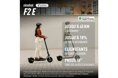 Trotinete elétrica Ninebot F2 E da Segway COM INDICADORES DE DIREÇÃO