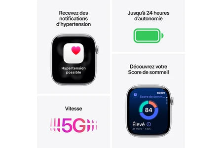 Apple Watch Series 11 GPS + Cellular 46mm Caixa Titânio Dourado com Bracelete Milanese Dourado - P/M