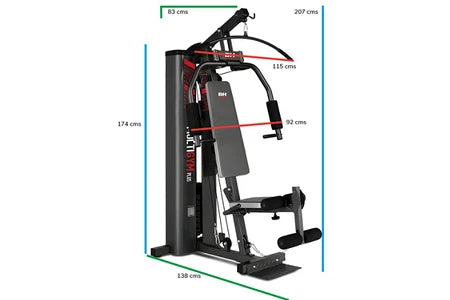 Banco de musculação BH Fitness Multigym Plus G112B preto