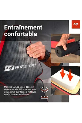 Estação de Musculação Multifuncional Hop-Sport HS-1044K, Equipamento de Musculação, Multigym com 1 Estação + 66 kg, Estação de Fitness com Polia Alta