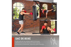 Estação de Musculação Multifunções Hop-Sport HS-1054K, 3 Estações + 72 kg, Saco de Pancada, Luvas de Boxe, Módulo Borboleta, Barra