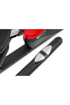 Bicicleta de exercício semi-reclinada Hop-Sport HS-060L Pulse, modelo vertical com encosto, 8 níveis de resistência magnética, volante de 15 kg, ecrã LCD, vermelha.