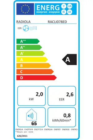 Ar condicionado portátil Radiola RACLI078ED