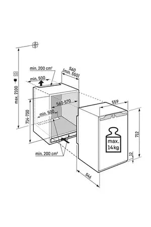 Congelador vertical Liebherr IFND 3503-22 - Encastrado, 71 cm