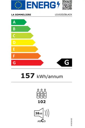 Garrafeira de serviço La Sommeliere LS102DZBLACK