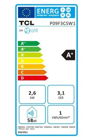 Ar condicionado portátil Tcl P09F3CSW1